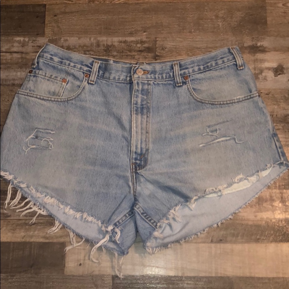 Vintage Levi Distressed Denim Shorts